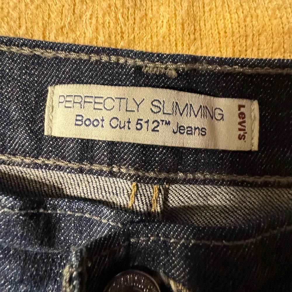 Levi's 512 Women's Classic Blue Wide Leg Jeans - Picture 4 of 9